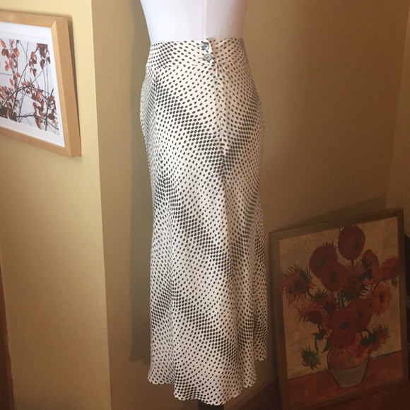 Jones NY Size 14 Polka Dot Maxi-Skirt Fully Lined Timeless Feminine $119 NEW - Picture 7 of 16
